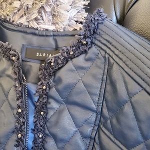 💙Soft Leather Jacket (dark blue)